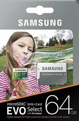 Micro Sd 64gb U3 Samsung Precio Sin Igual