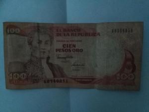 Billete 100 Pesos Colombia 1 Enero 