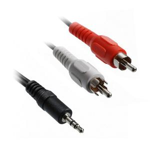 Cable Auxiliar De Audio Estéreo Plug 3.5mm A Plug Rca X 2