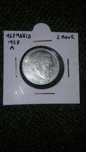 Moneda Tercer Reich 2 Mark