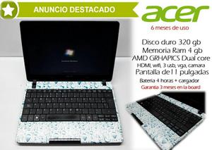 Acer Mini Amd Grhapics Hdmi Hidro Gotas