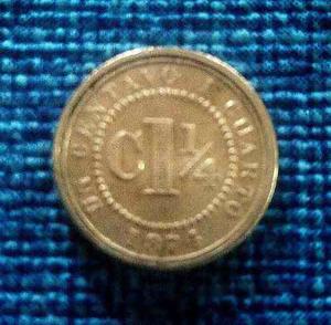 1 Y 1/4 Centavo  Estados Unidos De Colombia