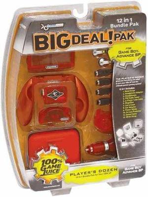 Dreamgear Gba Sp Paquete Big-pack 12-en-1 Pak - Flame Red -