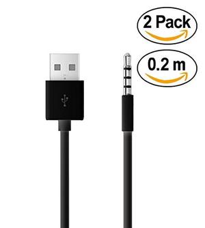 Generic 2 Pack 0.2m Usb Macho A 3.5mm Macho Jack Plug Cable