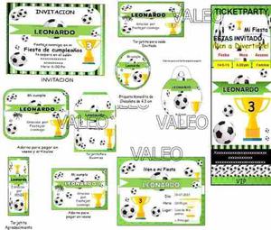 Kit Imprimible Futbol Candy Bar Nuevo