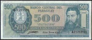 Paraguay, 500 Guaranies L P206