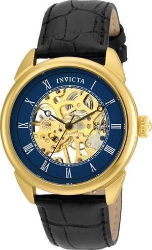 Reloj Invicta  Cuero Negro Hombre