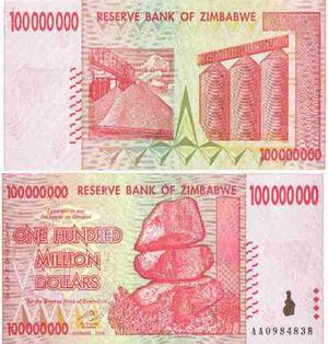 Zimbabwe,  Dollars  P80