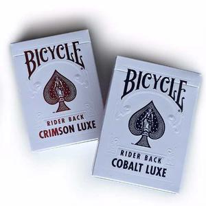 Cartas Bicycle Crimson Luxe Poker Metalizadas Mazo