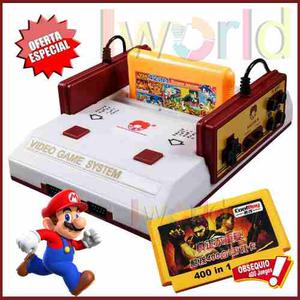 Consola Family Game +2 Cassettes * Mas De 400 Juegos Retro