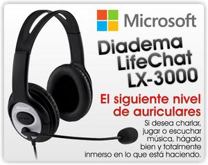 Diadema Audifonos MICROSOFT LifeChat LX USB Original