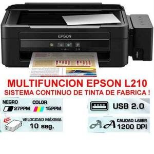 Epson L210 Multifucional Tintas Continua