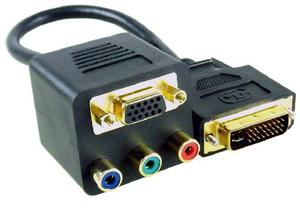 Cable Adaptador Convertidor DviI Dual a Rca/Vga