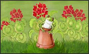 Toland Hogar Jardín Potted Frog 18 X 30 Pulgadas