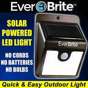 2 Everbrite Tv Luz Recarga Solar Sensor De Movimiento