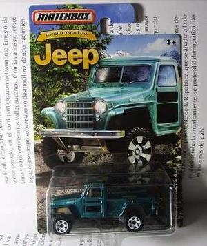Jeep Camioneta Willys Coleccion Matchbox Escala 1/64 Ta *