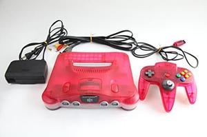 Nintendo 64 System - Consola De Videojuegos - Clear Red Lim