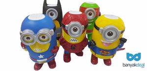 Parlante Minions Heroes Bluetooth, Lector Usb, Sd Portable