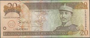 Republica Dominicana 20 Pesos  P169d
