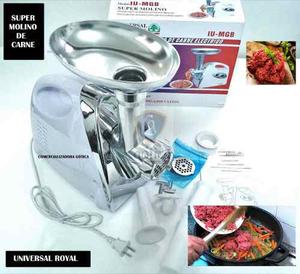 Super Molino De Carne Universal Royal  Watts Acero Inox