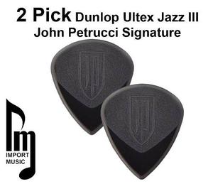 2 Pick Guitarra John Petrucci Signature Dunlop Ultex Jazz 3