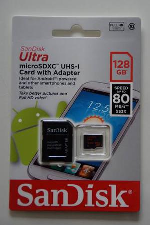 Memoria Micro Sdxc Sandisk Ultra 128 Gb Uhs- I Clase 10