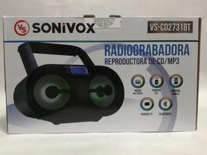 RADIO GRABADORA SONIVOX REPRODUCTORA DE CD/MP3/USB