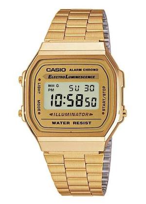 Reloj Casio Retro A-168wg-9 Dorado100% Original