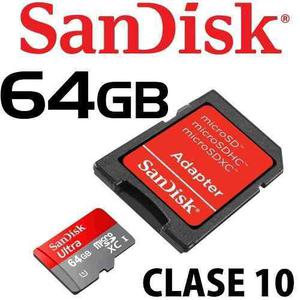 Tarjeta Microsd Sandisk Ultra Original 64gb Clase 10