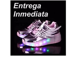 Tenis/patines Con Luces Led Talla 