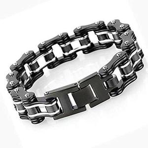 Leadcin Pulsera De Acero Inoxidable Para Hombre Cadena W3