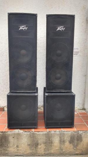 COMBO DE SONIDO PROFESIONAL CABINAS DOBLES PEAVEY BAJOS DE