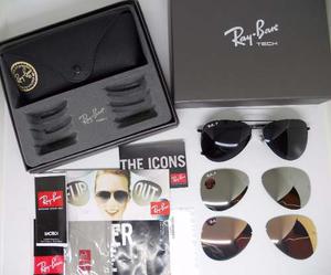 Gafas Ray Ban Aviador Aviator Flipout 3 Pares De Lentesenvio