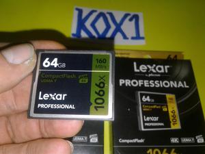 MEMORIA COMPACT FLASH LEXAR 64gb X 4k
