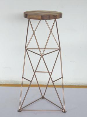 silla de bar metal madera