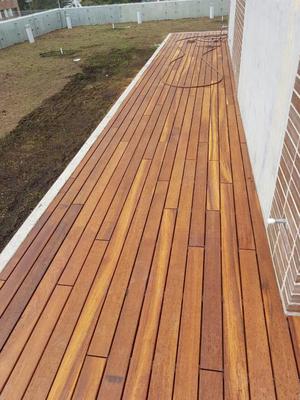 Piso deck en madera Guayacan polvillo