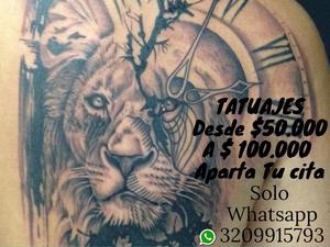 TATUAJES DESDE $ A $  GARANTIZADOS SOLO