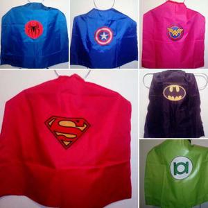 Capas Para Niños Superheroes Recordatorio Fiestas