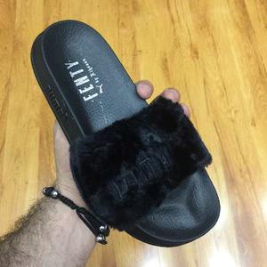 Chanclas Puma Fenty Rihanna Negra Mujer Envio Gratis