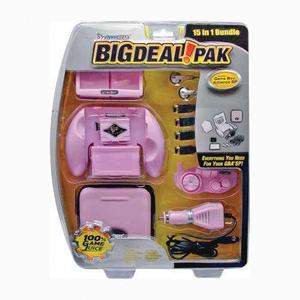 Game Boy Advance Sp Paquete Big Deal Pack 15 En 1 - Rosa