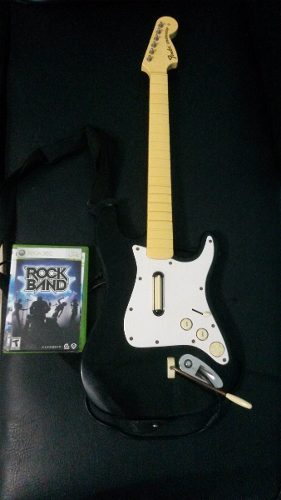 Guitarra Xbox 360 + Juego Rock Band