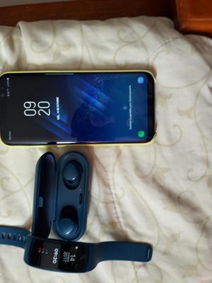 Samsung S8 Audifonos Y Reloj