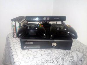 Xbox 360 Slim, 4gb, 2 Controles, Kinect, 12 Juegos, Chip 3.0