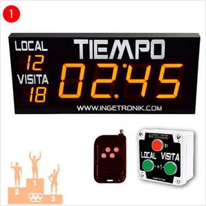 Reloj, Marcador Deportivo, Futbol 5, Canchas Sinteticas