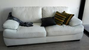 Sofa en Cuero: 3 Puestos