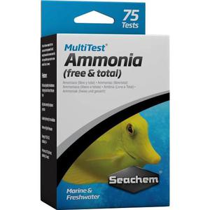 Test De Amoníaco Seachem Multitest Amonnia X 75 Pruebas