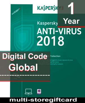Licencia Kaspersky Antivirus  Usuarios 365 Dias