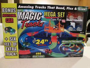 Pista Magic Tracks De 24 Ft (pies) Mega Set/3 Carros