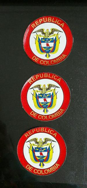 Escudos de Colombia 6cm Diametro