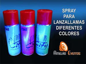 Spray Insumo Para Lanzallamas Todos Los Colores